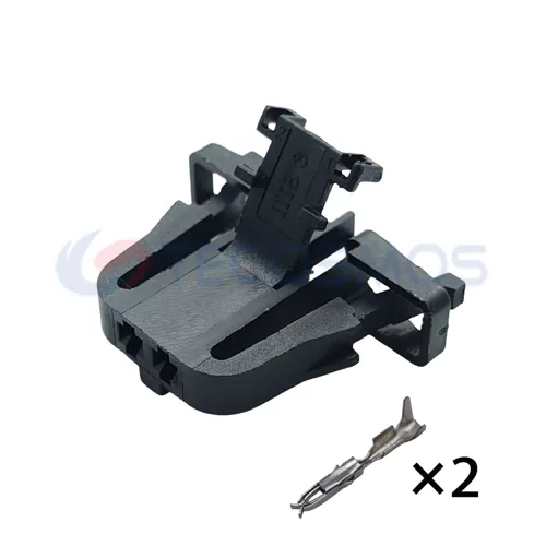 Waterproof Copper Contact ABS/Nylon Housing Wire Harness Tweeter Plug for Car 2-Pin Female 1J0971972